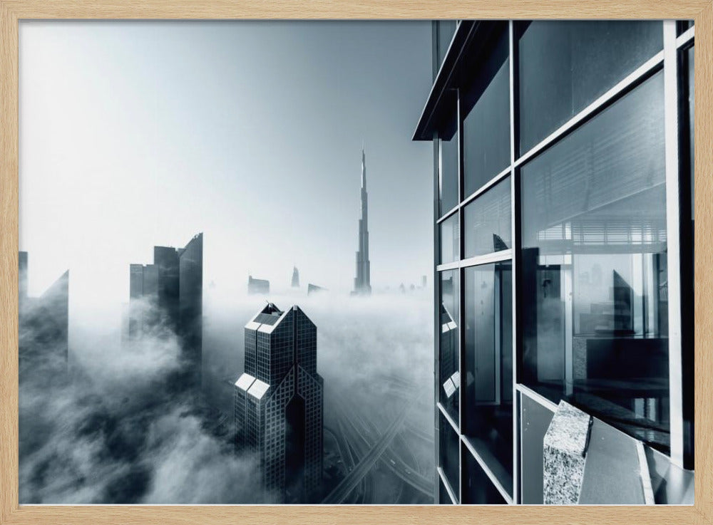 Foggy City Poster