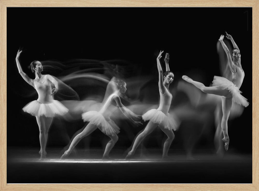 Balerina Art Wave Poster