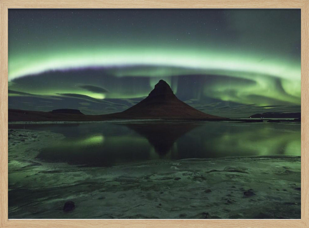 Kirkjufell Aurora Poster