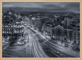 Madrid City Lights Poster