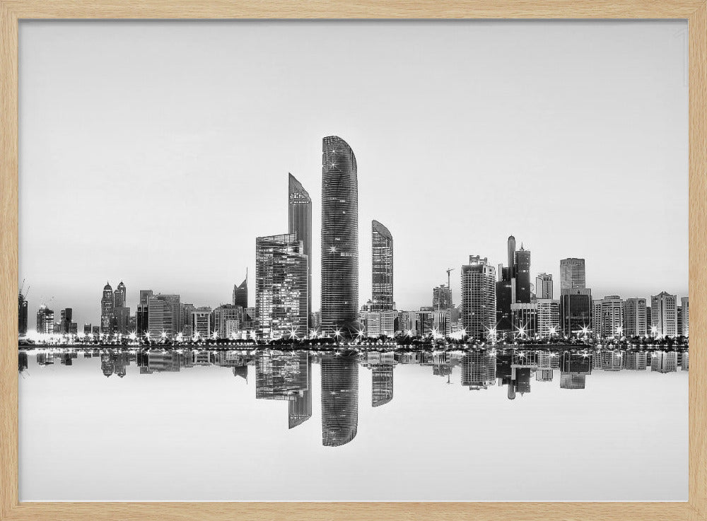 Abu Dhabi Urban Reflection Poster