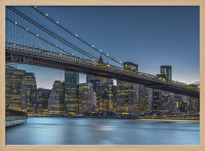 New York - Blue Hour over Manhattan Poster