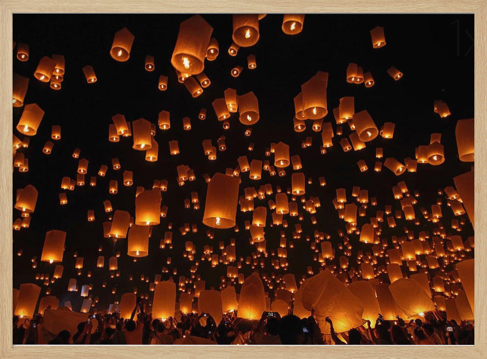 Floating Lanterns Poster
