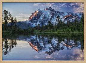 Sunrise on Mount Shuksan Poster