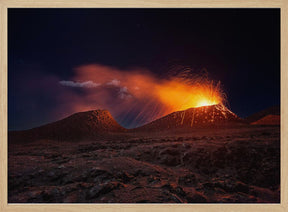 La Fournaise volcano Poster