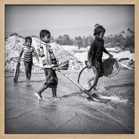 Child labor in the stone quarry III Poster