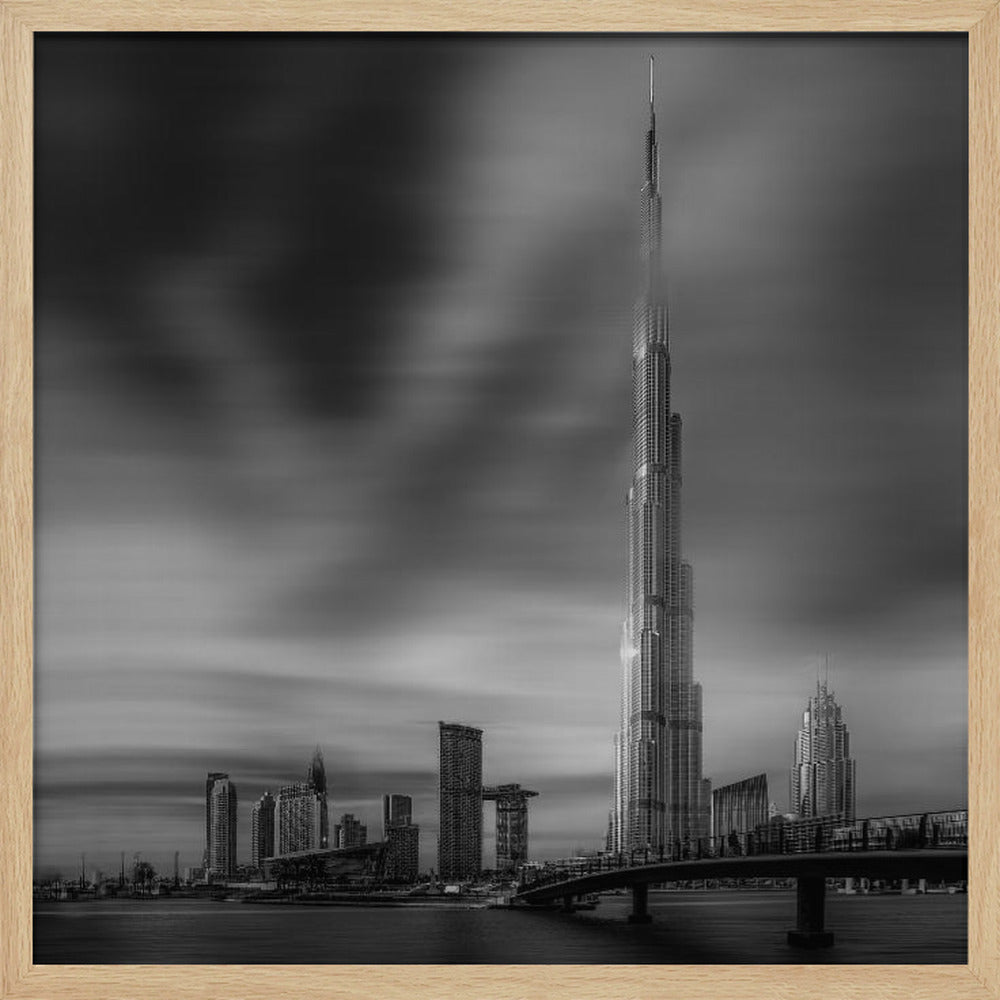 Dubai Downtown Cityscape, Dubai, UAE. Poster