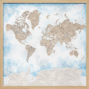 Ghada world map Poster