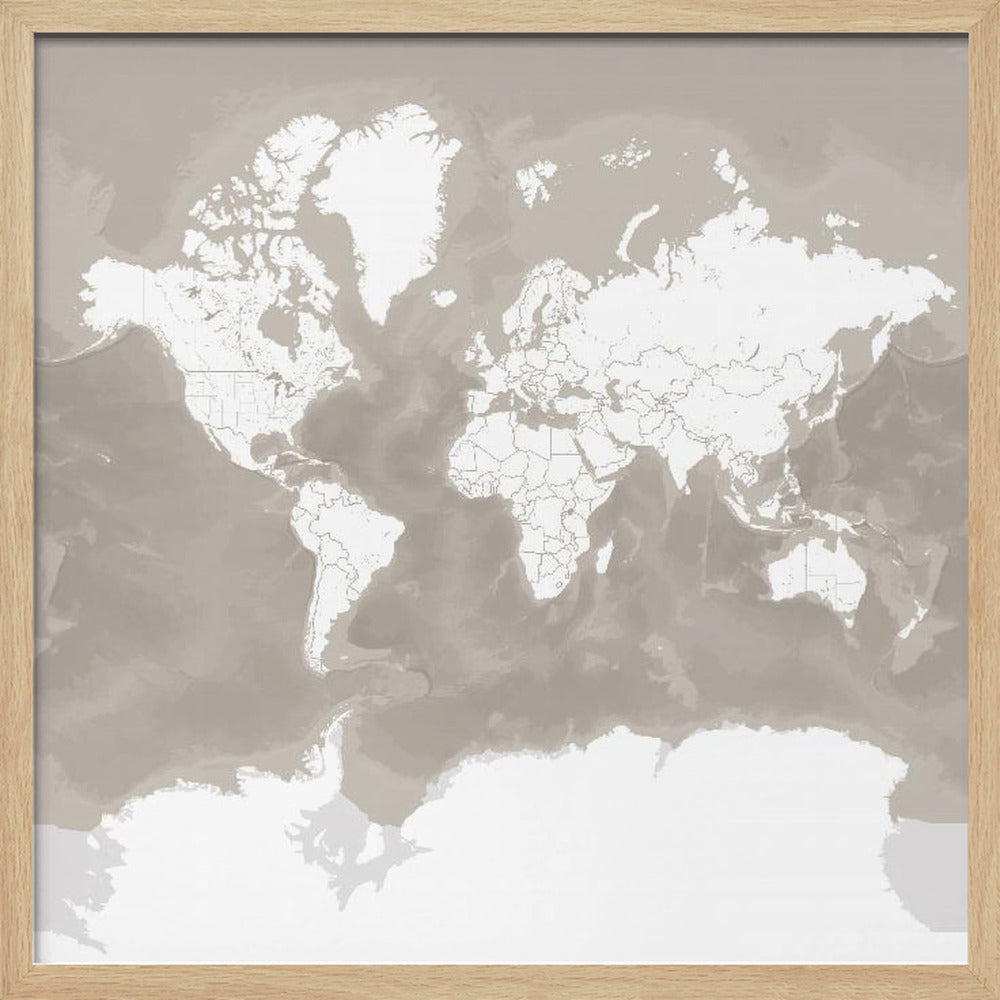 Orien world map Poster