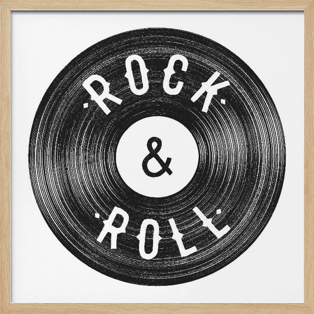 Rock Roll Print Poster