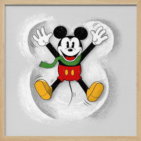 Mickey In Snow Poster