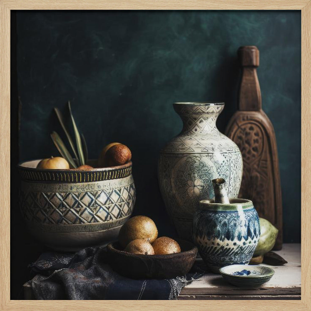 Moroccan Still Life No 1 Poster