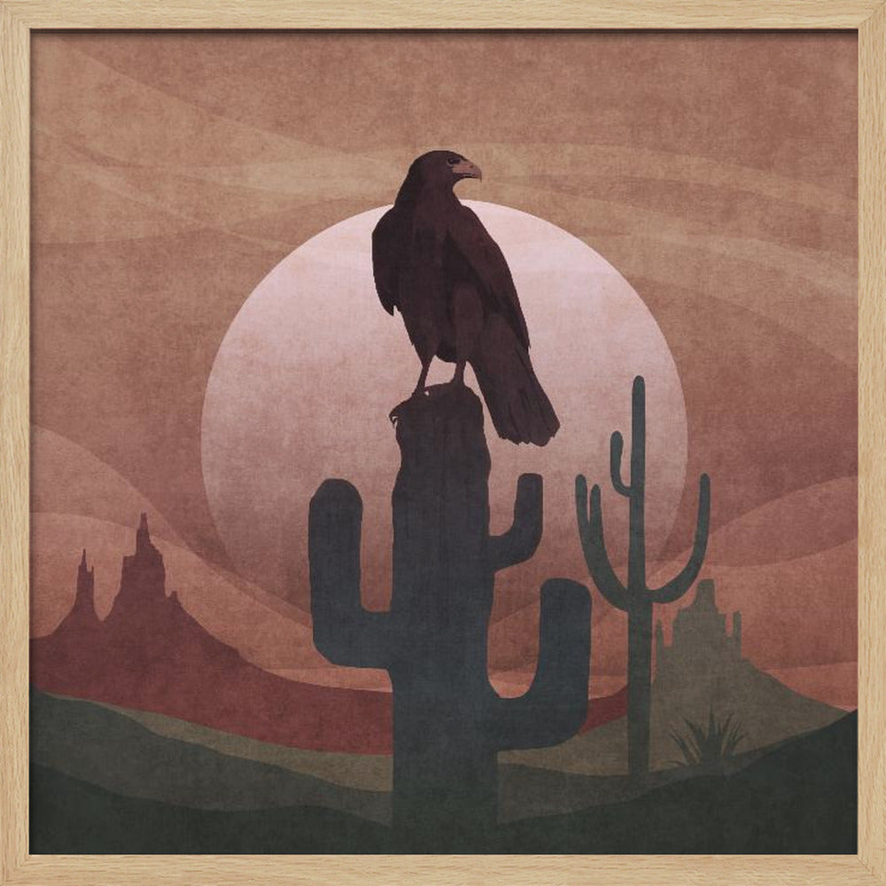 Cowboy Eagle Poster