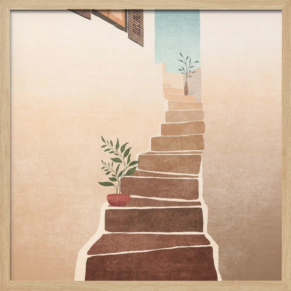 Morocco Stairs Poster