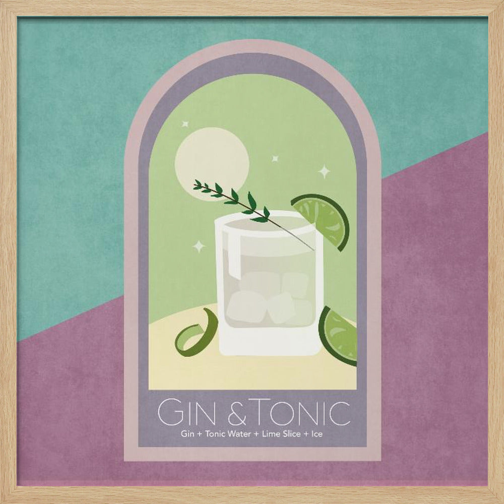 Kokteyl Gin Tonic Poster