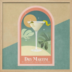 Kokteyl Dry Martini Poster