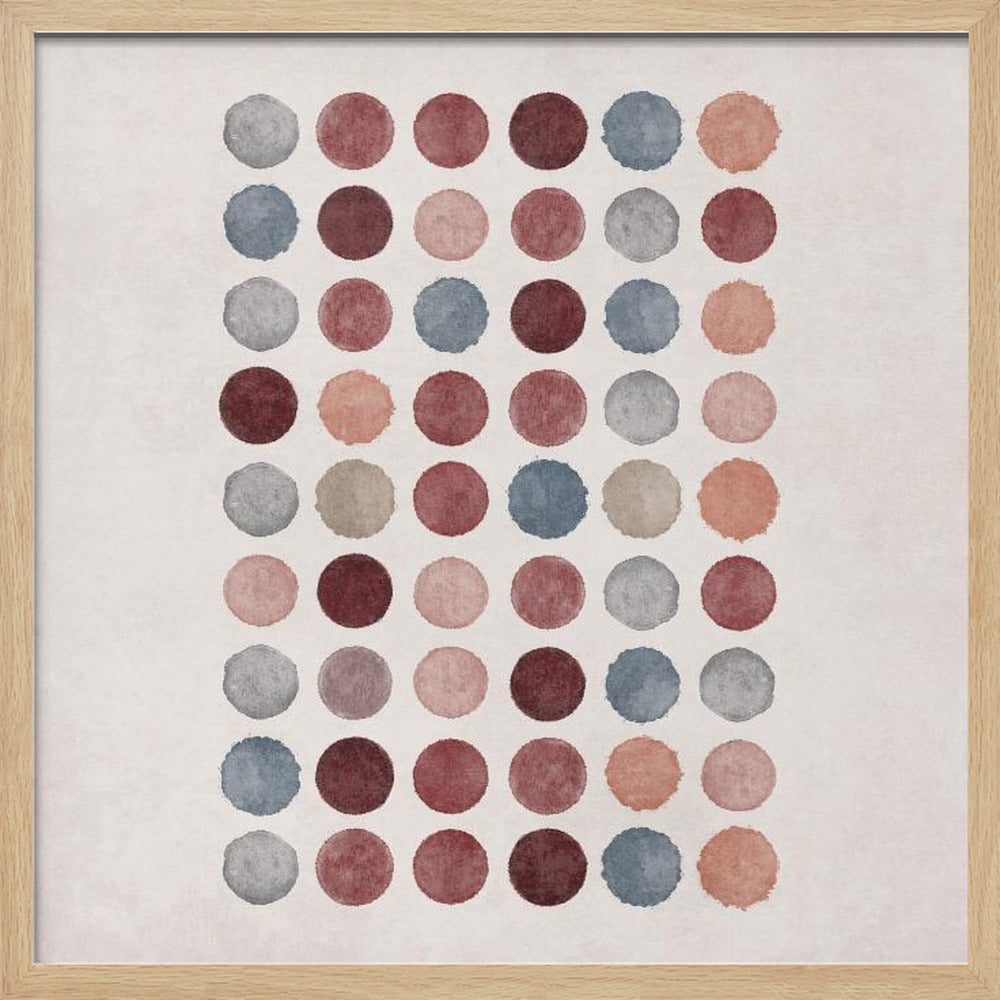 Watercolor Dots Poster