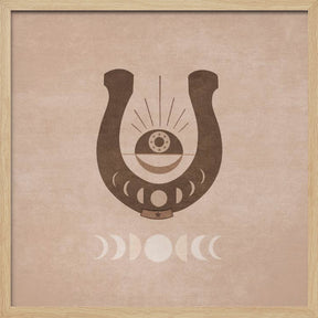 Horseshoe and Moon Phases Poster