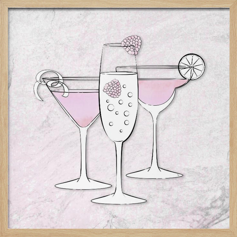 Pink Drinks Poster