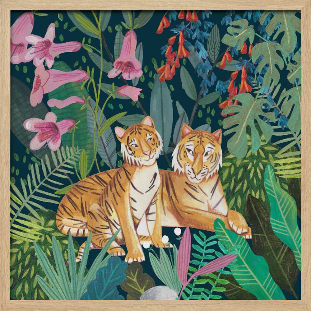 Tigers in the Jungle Poster