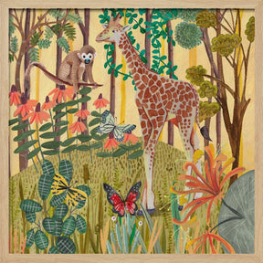 Giraffe in nature Poster