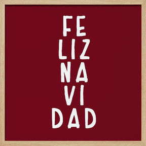 Simple feliz Navidad Poster