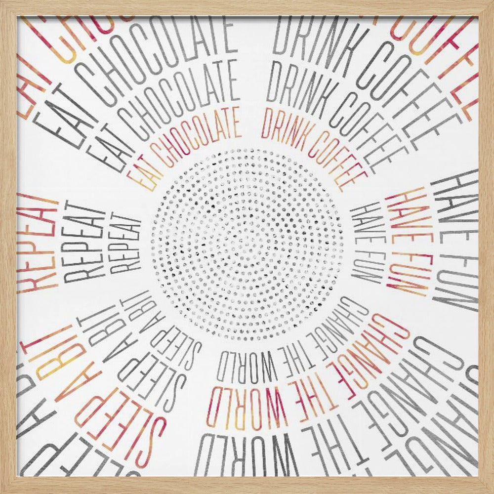 GRAPHIC ART Life Circles Poster