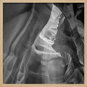 MONOCHROME ANTELOPE CANYON Daylight Poster