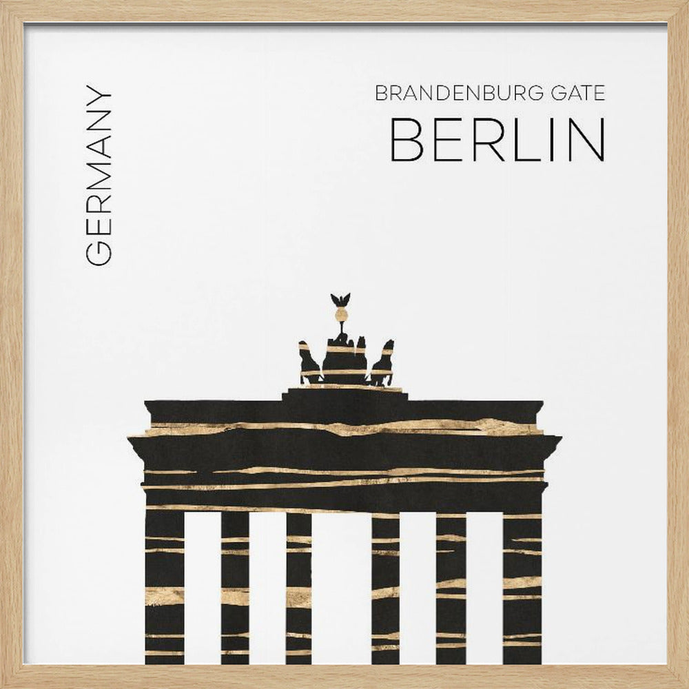 Urban Art BERLIN Brandenburg Gate Poster