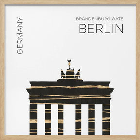 Urban Art BERLIN Brandenburg Gate Poster