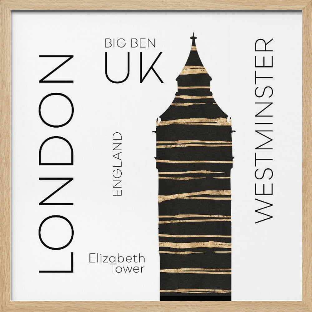 Urban Art LONDON Big Ben Poster