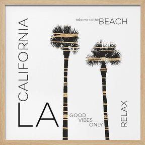 Urban Art LA Palm Trees Poster