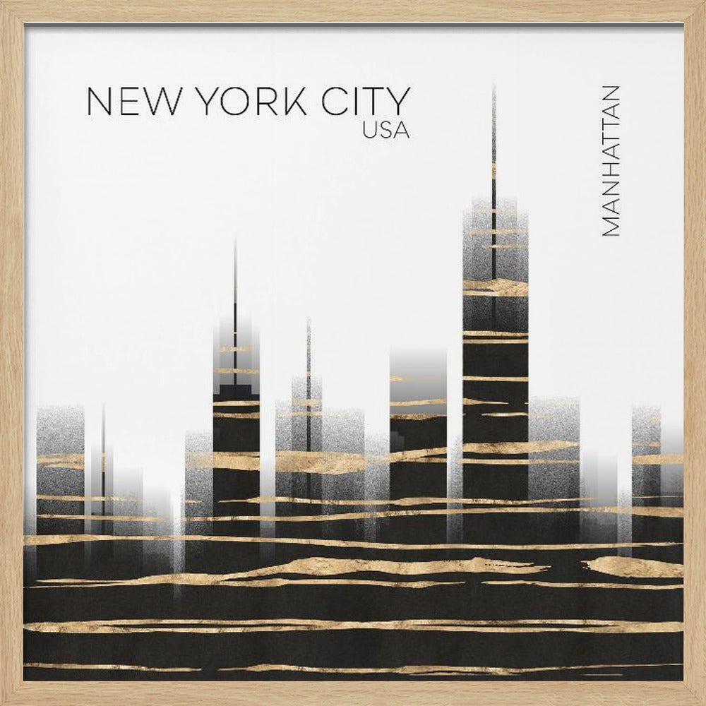 Urban Art NYC Skyline Poster