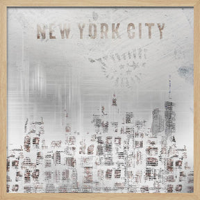 MODERN ART New York City Skylines | shabby chic Poster