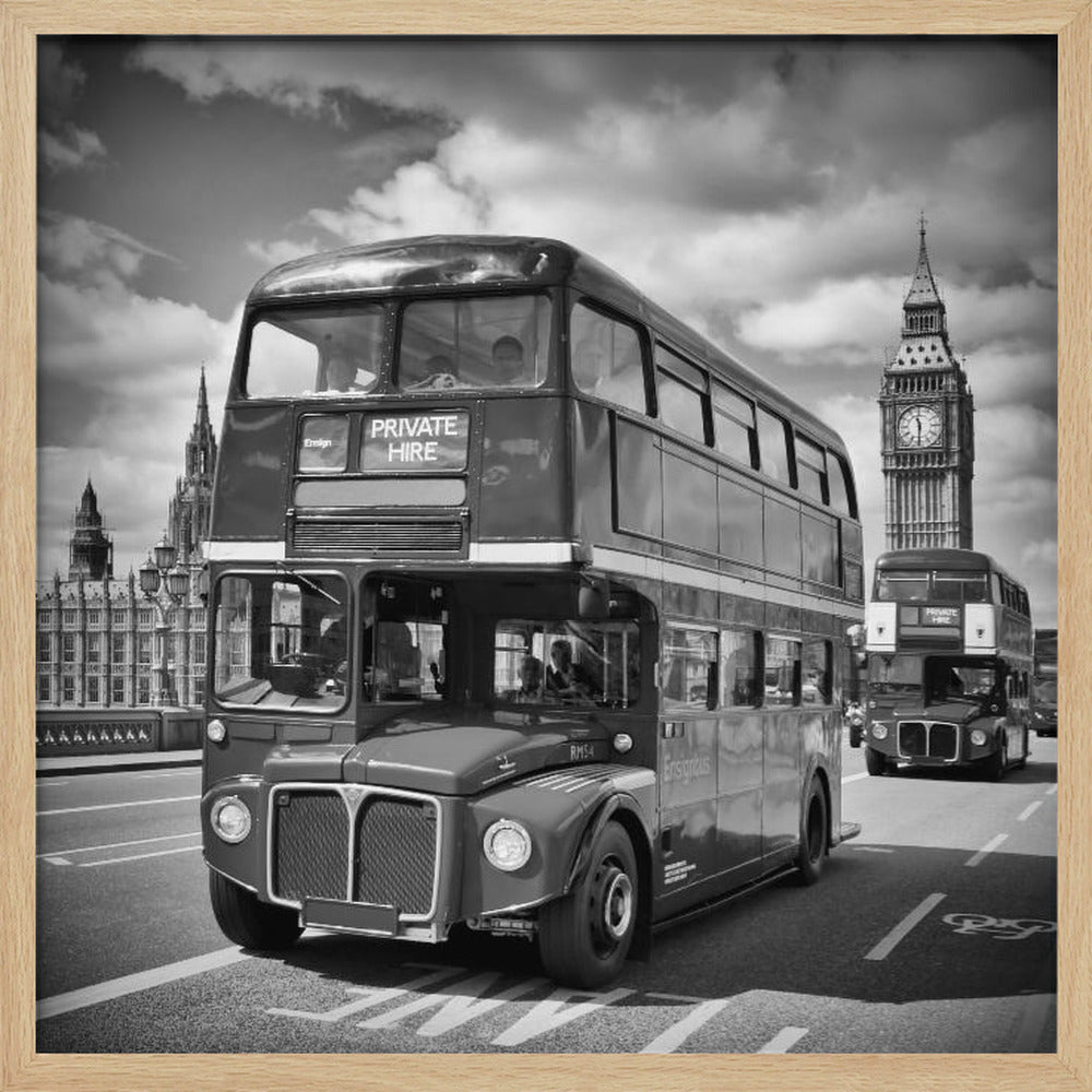 LONDON Classical Streetscene Poster