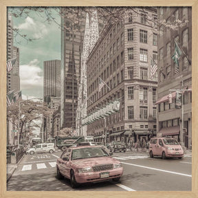 MANHATTAN 5th Avenue | urban vintage style Poster