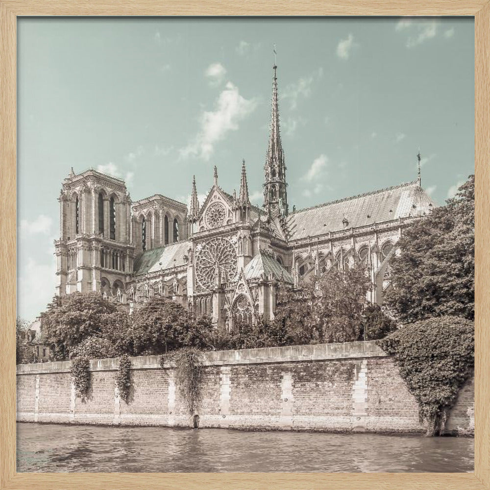 PARIS Cathedral Notre-Dame | urban vintage style Poster