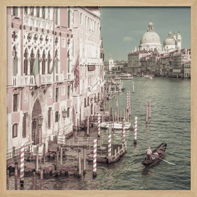 VENICE Canal Grande with Santa Maria della Salute | urban vintage style Poster