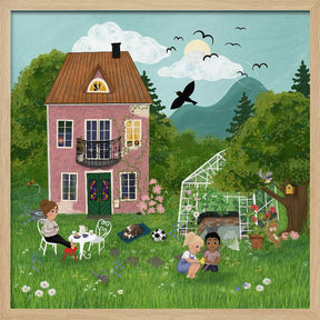 Summerday in the garden Poster