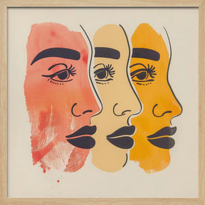 Three Faces Poster