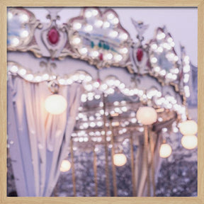 Blurred Carousel Print Closeup Poster