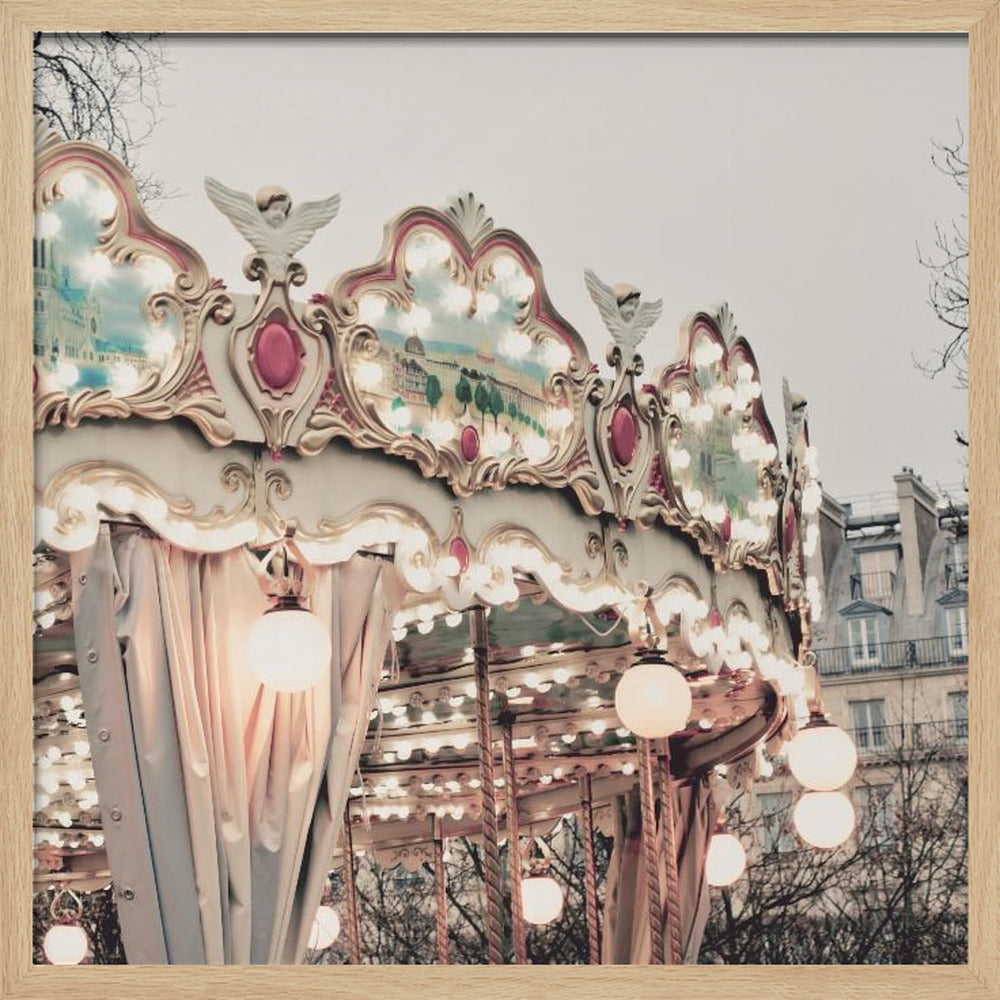 Parissquarecarousel 20x20 Poster