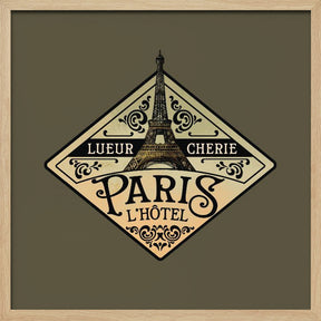 Lueur Cherie Hotel Paris Poster