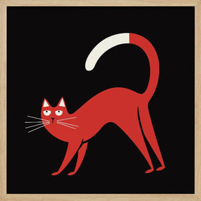 Red Cat Poster