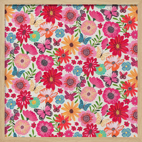 Bright floral Poster