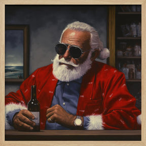 Sun Tan Claus Poster