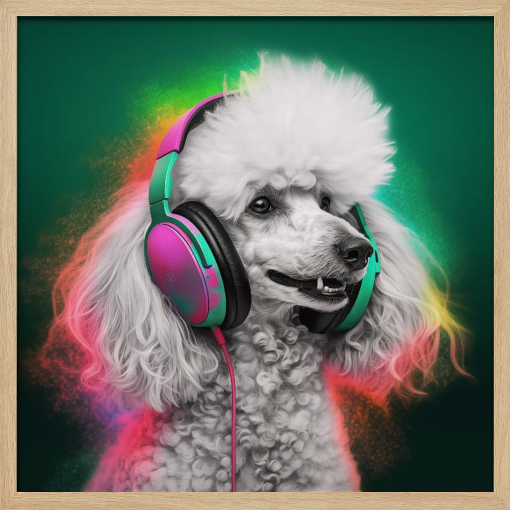 Party Poodle Poster