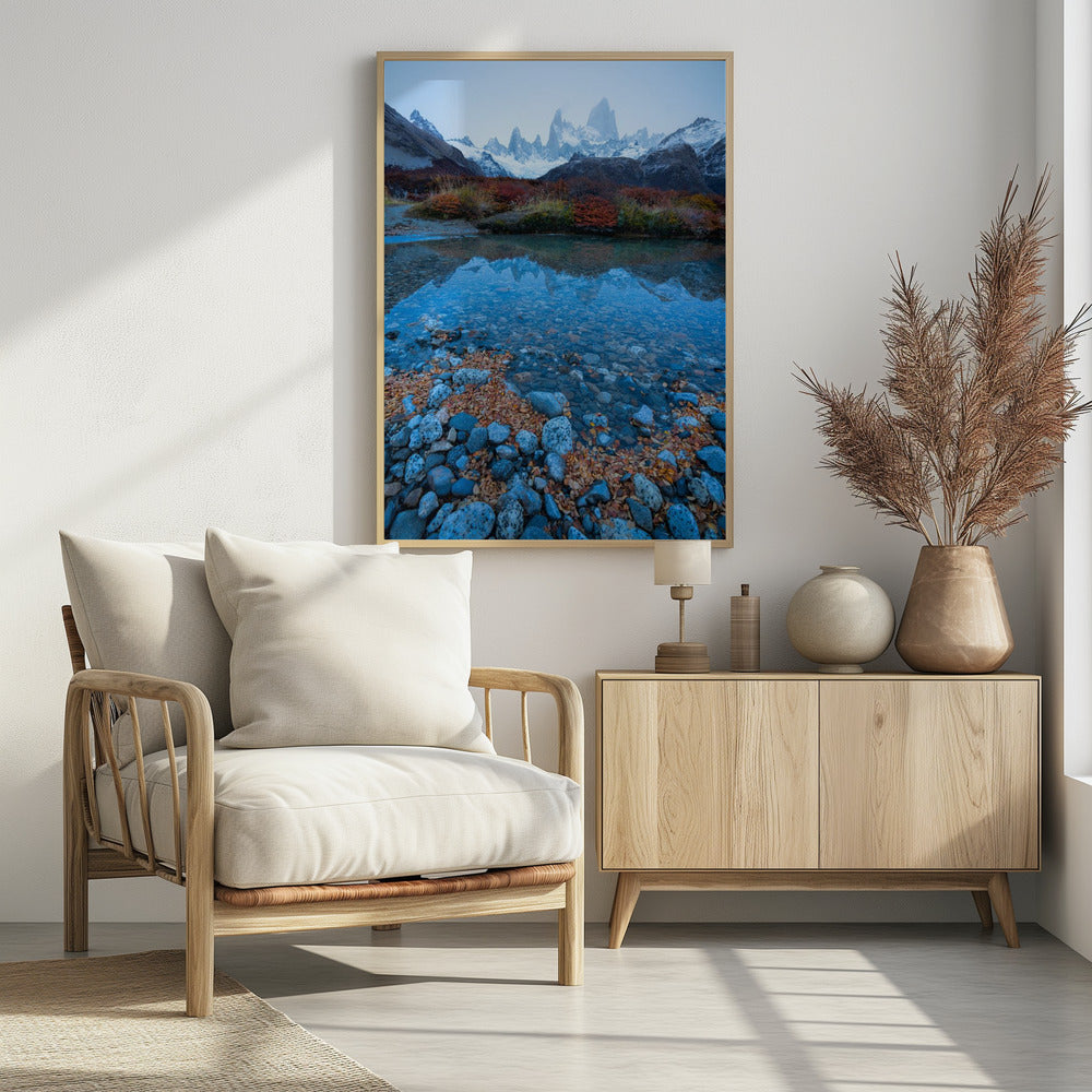 Blue Fitz Roy Poster