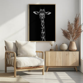 Giraffe Portrait Poster