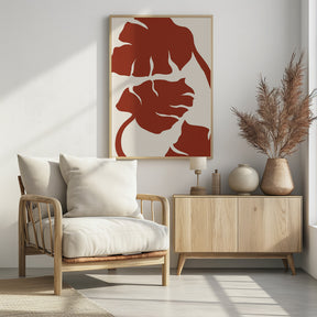 Monstera Brown Poster